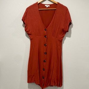 Casual button front summer dress